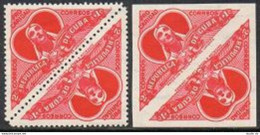 Cuba B4 Perf, Imperf Tete-beche, Lightly Hinged. Michel 621A-621B. Nurse, 1959. - Nuevos