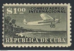 Cuba C 11, Lightly Hinged. Michel 87. Air Post 1931. Airplane, Coast Of Cuba. - Ongebruikt