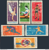 Cuba 852-857,CTO.Mi 912-917.Olympics Tokyo-1964.Gymnastics,Rowing,Boxing,Fencing - Neufs