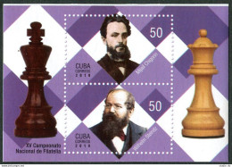 Cuba 6xxx Ab Souvenir Sheet, MNH. Chess Champions, 2019. - Neufs