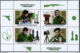 Cuba 6072 Ad Block, MNH. Ernesto Che Guevara, Guerilla Leader, 2018. Chess. - Ongebruikt