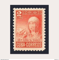 Cuba 473, Hinged. Michel 305. Queen Isabella I Of Spain, Sailing Ship, 1952. - Unused Stamps