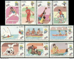 Cuba 3274-3283, MNH. Mi 3439-3448. Pan American Games, 1990. Judo,Sailing,Kayak, - Nuevos