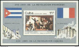 Cuba 3136,MNH.Michel Bl.116. PHILEXFRANCE-1999,French Revolution-200. - Nuevos