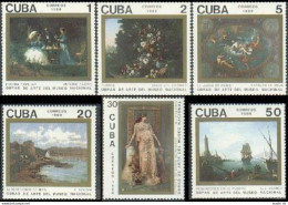 Cuba 3173-3178, MNH. Michel 3336-3341. National Museum, Havana-1989. Art. Ship. - Unused Stamps