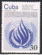 Cuba 3088A, MNH. Michel . UN Declaration Of Human Rights, 40th Ann. 1988. - Ungebraucht