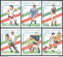 Cuba 3108-3113,MNH.Michel 3271-3276. World Soccer Cup Italy-1990. - Unused Stamps