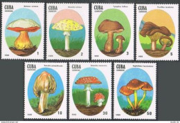 Cuba 3000-3006, MNH. Michel 3156-3162. Mushrooms 1988. - Ungebraucht