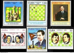 Cuba 3043-3054, MNH. Michel 3199-3212 Bl.106-111. Jose Raul Capablanca, Chess. - Ongebruikt