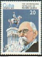 Cuba 2849, MNH. Michel 3003. Maximo Gomes, 1986. Monument - Horseman.  - Unused Stamps