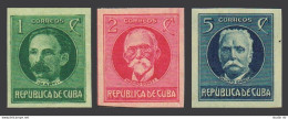 Cuba 280-282, Lightly Hinged. Jose Marti, Maximo Gomez, Calixto Garcia, 1926. - Nuevos