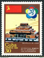 Cuba 2786, MNH. Michel 2940. Youth And Students Festival, Moscow-1985. Mausoleum - Ongebruikt