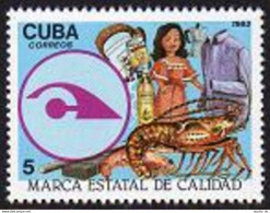 Cuba 2613,MNH.Michel 2762. State Quality Seal,Lobster,1983. - Nuevos