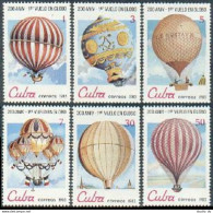 Cuba 2576-2581,MNH.Michel 2725-2730. 1st Manned Balloon Flight-200,1983. - Ungebraucht