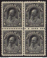 Cuba 252 Block/4, MNH. Michel 25. Carlos Roloff, 1911. - Unused Stamps