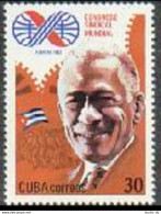 Cuba 2477,MNH.Michel 2626. Trade Union Congress,1982.Lazaro Pena,emblem. - Ungebraucht