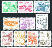 Cuba 2484-2493, MNH. Mi 2633-2642. Export 1982. Sugar, Lobster, Nickel, Tobacco, - Unused Stamps