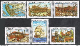 Cuba 2346-2351,MNH.Michel 2495-2500. Construction Of Naval Vessels,360,1980. - Ungebraucht