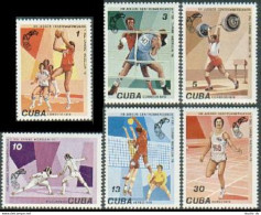 Cuba 2196-2199, C288-C299, MNH. Mi 2309-2314. MEDELLIN-1978. Basketball, Boxing, - Neufs