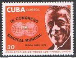 Cuba 2187, MNH. Michel 2292. 9th World Trade Unions Congress, 1978. - Neufs