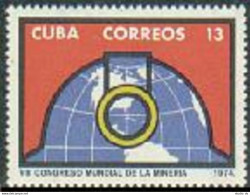 Cuba 1938, MNH. Michel 2013. World Mining Conference, 1974. Map. - Nuevos