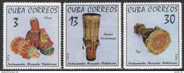 Cuba 1741-1743,MNH.Michel 1816-1818. Traditional Musical Instruments,1972. - Nuevos