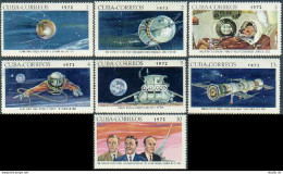 Cuba 1686-1692,MNH.Michel 1760-1766. Space Program,1972.Tereshkova,Leonov, - Unused Stamps