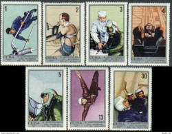 Cuba 1607-1613,MNH.Michel 1681-1687. Cosmonauts' Day 1971.Training. - Neufs