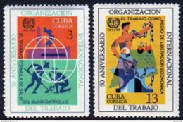 Cuba 1402-1403,MNH.Michel 1471-1472. Labor Organization ILO-50,1969. - Nuevos