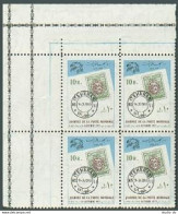 Iran 1670 Block/4,MNH.Michel 1585. Stamps Day 1972.UPU Emblem.Stamp On Stamp. - Irán