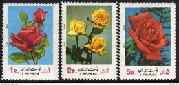 Iran 1644-1646,MNH.Michel 1558-1560. Roses And Bud,1972. - Iran