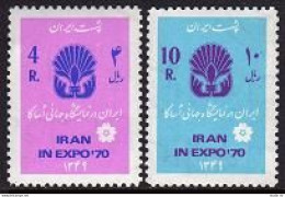 Iran 1547-1548, MNH. Michel 1462-1463. EXPO-1970, Osaka, Japan. - Irán