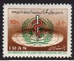 Iran 1702, MNH. Michel 1623. 25th Ann. Of The WHO, 1973. - Irán