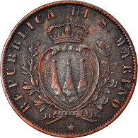 Monnaie, San Marino, 5 Centesimi, 1894, Rome, TTB, Cuivre, KM:1 - San Marino