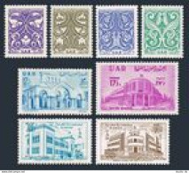 Syria UAR 21-28, MNH. Michel 38-41, 55-58. Arabesques, Schools, Monastery. - Siria