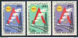 Syria C378-C380,MNH.Michel 961-963. March 8 Revolution,4th Ann.1967.Pipelines. - Syrie