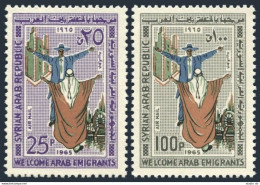 Syria C346-C347, MNH. Michel 915-916. To Welcome Arab Immigrants, 1965. - Siria