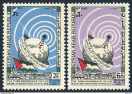 Syria C354-C355 Bl/4, MNH. Mi 929-930. Conference Of Arab Information Ministers. - Siria