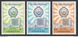 Syria C264-C266,lightly Hinged.Michel 783-785. Arab League Week,1962.Building. - Syrien