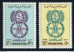 Syria C267-C268,MNH.Michel 786-787. WHO Drive To Eradicate Malaria.1962. - Syrien