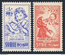 Syria C228-C229,lightly Hinged.Michel 715-716. Mother's Day,1957. - Siria