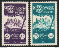 Syria C187-C188,MNH-.Michel 655-656. Rotary-50,1955.Virgin Of Sednaya Conveny. - Siria