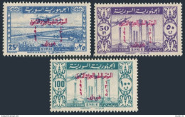 Syria C136-C138,MNH.Mi 545-547. Air Post 1946.Kattineh Dam;Kanawat,Djebel Druze. - Syrie