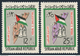 Syria B13-B14, MNH. Michel 910-911. Palestine Week, 1965. Map. - Syrien