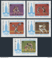 Syria 884-888,888b,MNH.Mi 1471-1475,Bl.61.Olympics Moscow-1980.Wrestling,Fencing - Siria