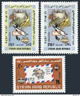 Syria 674-676, MNH. Michel 1262-1264. UPU-100, 1974. Envelope. - Siria