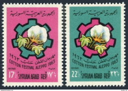 Syria 455-456, MNH. Michel 846-847. Cotton Festival, Aloppo 1963. - Syrien