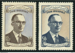 Syria 442, MNH, C278, Hinged. Michel 812-813. President Nazem El-Kodsi, 1962. - Syrien