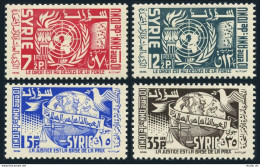 Syria 392-393, C200-C201, MNH. Michel 670-673. UN 10th Ann. 1955. Pigeon. - Syrien