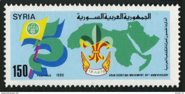 Syria 1146, MNH. Michel 1728. Arab Scouting Movement, 50th Ann. 1988. - Syrien